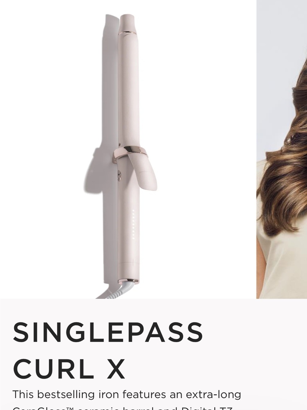 Single SinglePass Curl X in Soft Pink-Blush